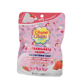 Chupa Chups – صابونة الفراولة بالكريمة بفيتامينات متعددة 🍓🍦