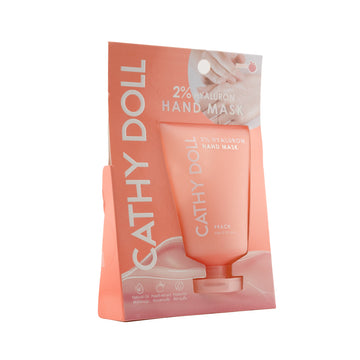 Cathy Doll – ماسك اليدين بحمض الهيالورونيك 2% بنكهة الخوخ (Peach)