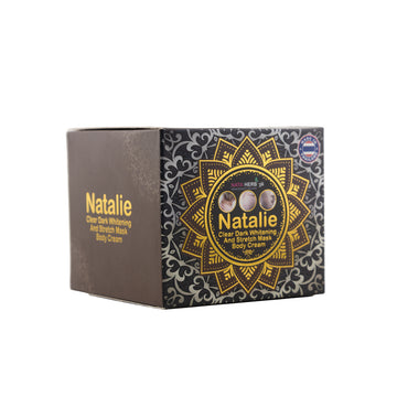Natalie's body cream has an effective formula to treat dark spots and pigmentation in dark areas.