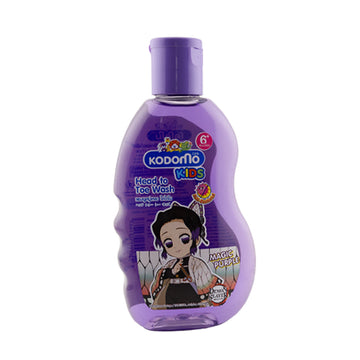 💜✨ غسول كودومو للأطفال من الراس للقدم – Magic Purple 200 مل