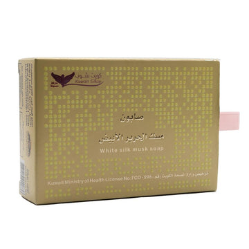 🧼 صابون مسك الحرير الأبيض – White Silk Musk Soap