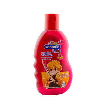 🍓🧼 كودومو غسول للأطفال من الراس للقدم – Happy Red Berry 200 مل