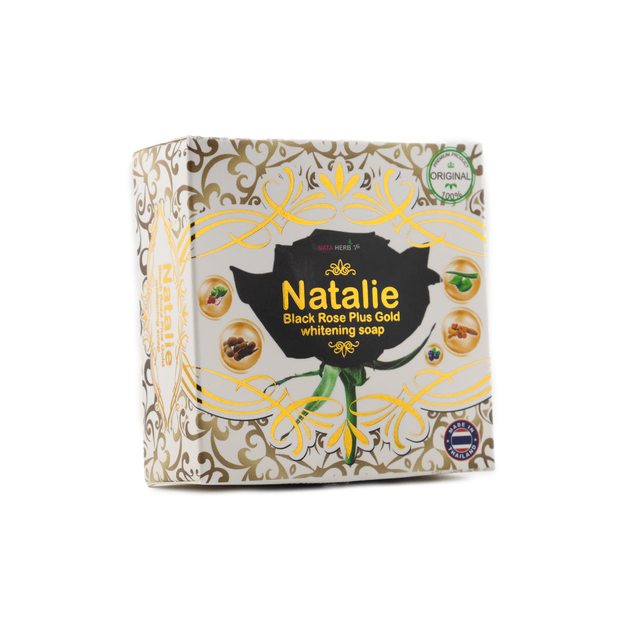 Natalie Soap with Black Rose and Gold Extract 