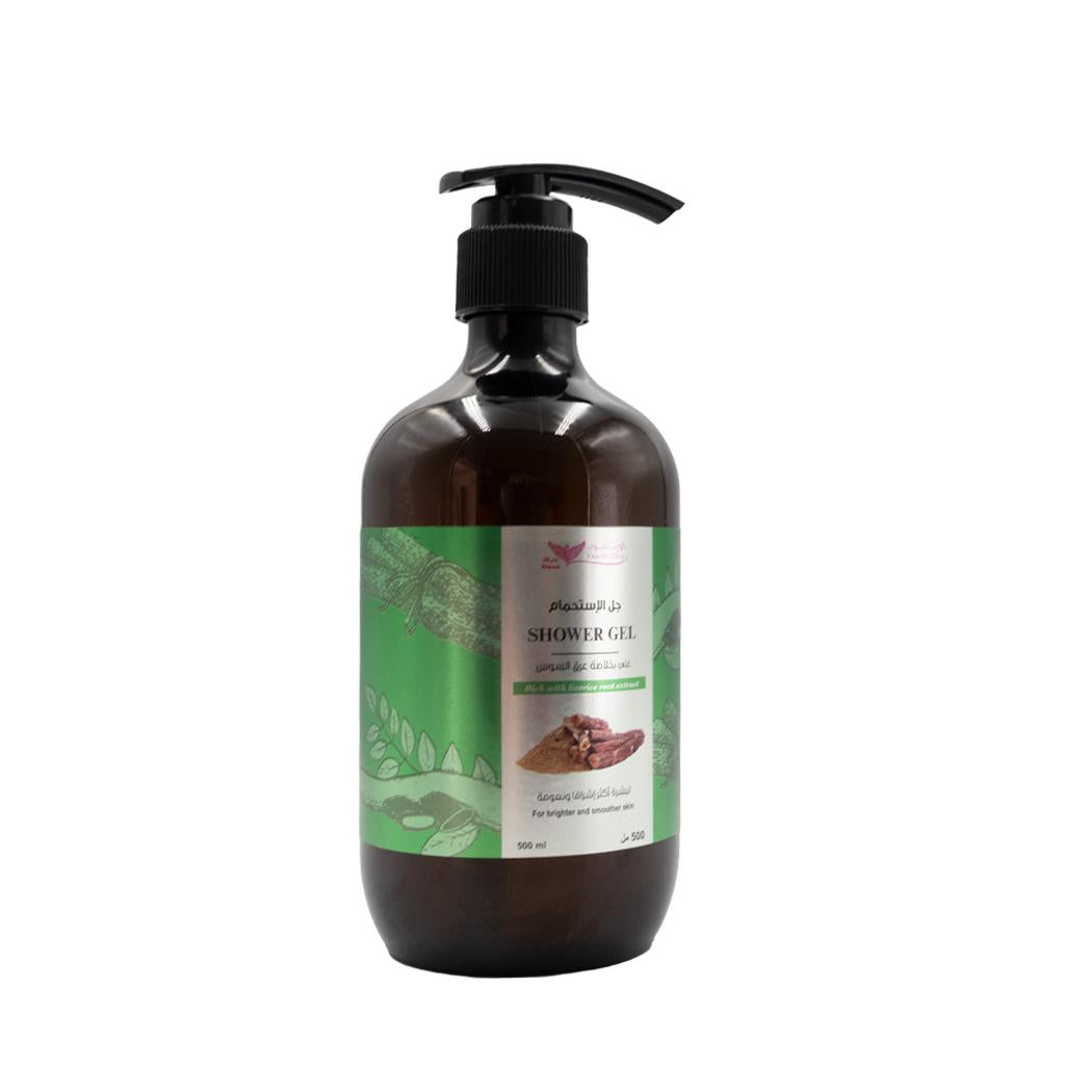 Shower gel with licorice 